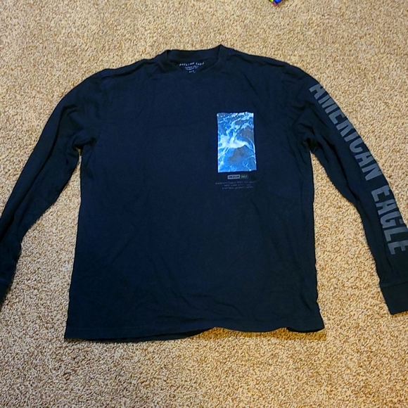 American Eagle Men's Long Sleeve Super Soft Standard Fit Long Sleeve T-Shirt - Picture 1 of 4